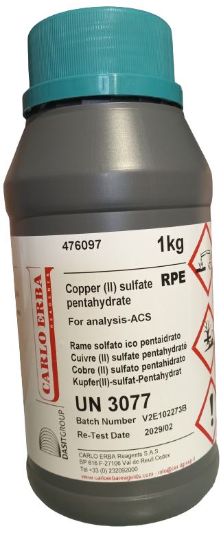 Cobre (II) Sulfato 5H2O RPE ACS PA x 1Kg