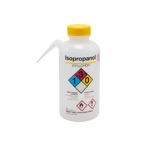[2436-0504] Piceta LDPE para Isopropanol Etiqueta Amarilla Nalge-Nunc