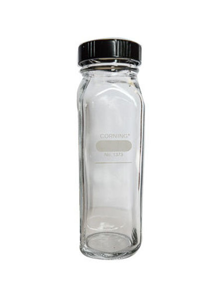 Imagen de Botella Aforada Cuadrada de Boca Ancha con Tapa Rosca Corning