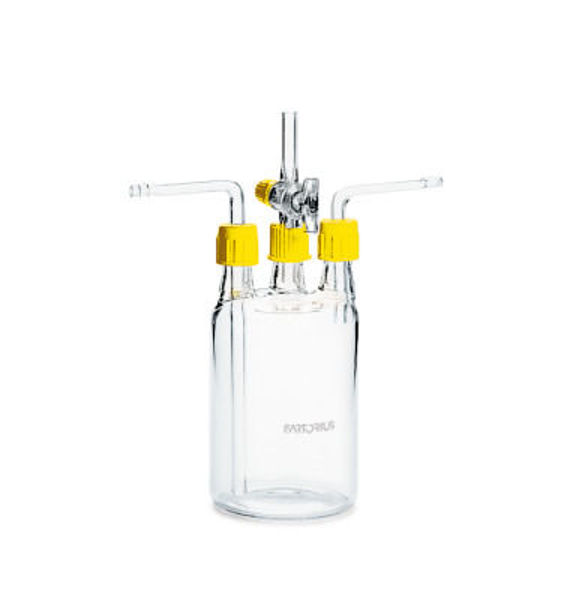 Imagen de Botella Woulff de Vidrio con Grifo Sartorius