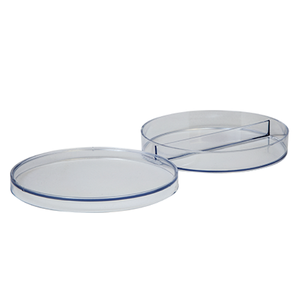 Imagen de Placa de Petri Estéril con 2 Divisiones AGB