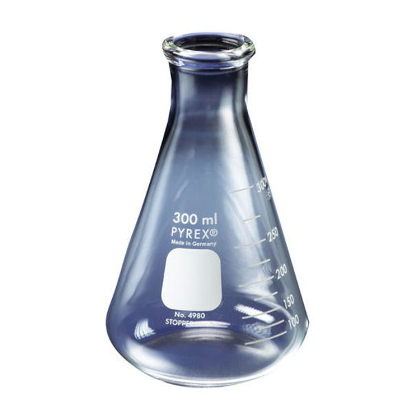 Imagen de Erlenmeyer Graduado Pyrex 50ml (x1)