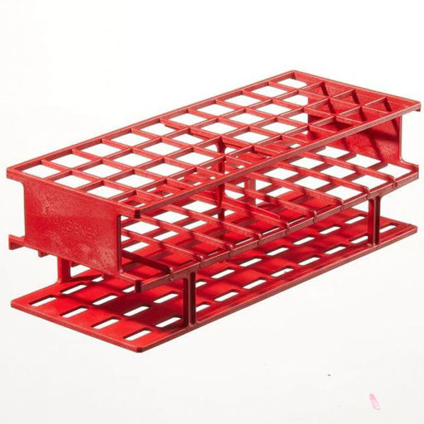 Imagen de Gradilla Acetal Rojo para 40 Tubos 25mm Nalge-Nunc