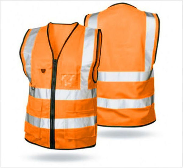 Imagen de Chaleco Reflectivo Talle XXL Naranja con Bolsillos Zhejiang Lanxiang