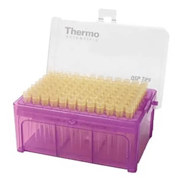 Imagen de Puntas Amarillas para Micropipeta de 200ul en Rack Thermo Scientific