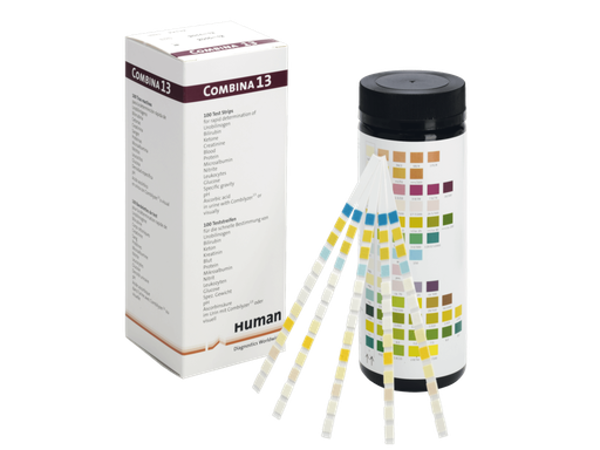 Imagen de Tiras Reactivas de Orina Human - Combina 13