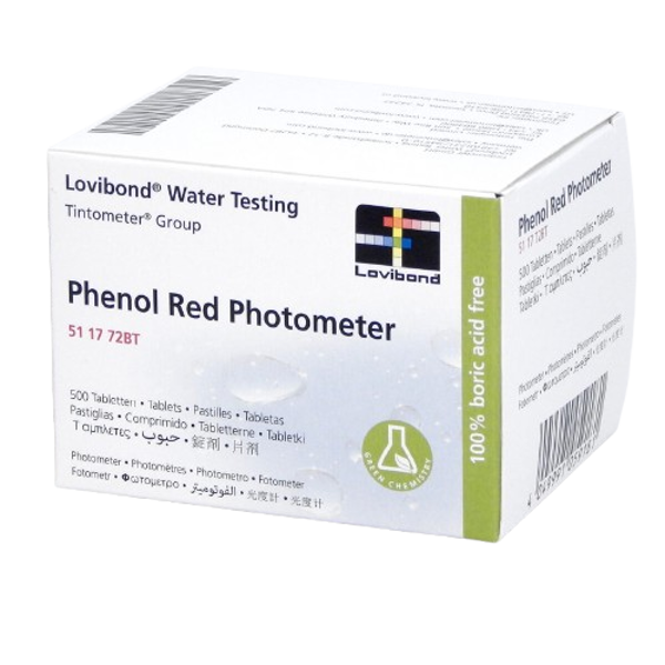 Imagen de Rojo Fenol Fotométrico x 500 tabletas Lovibond
