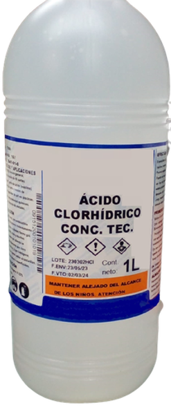 Imagen de Ácido Clorhídrico Concentrado Técnico 1L