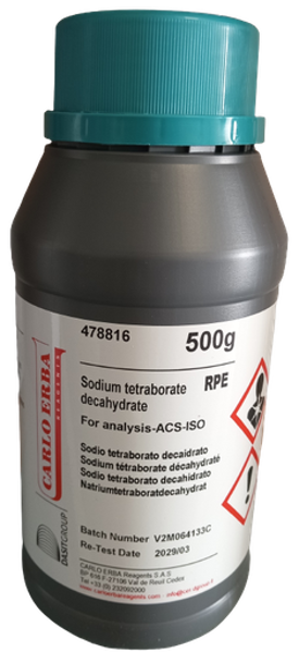 Imagen de Sodio Borato 10H2O RPE PA x 500g
