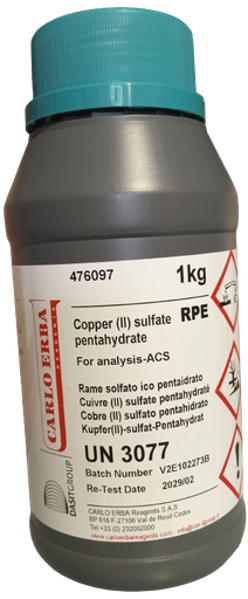 Imagen de Cobre (II) Sulfato 5H2O RPE ACS PA x 1Kg