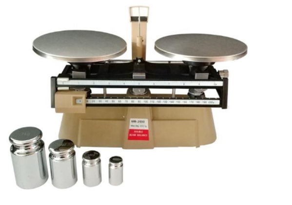 Imagen de Balanza Mecánica de Dos Platos con Juego de Pesas