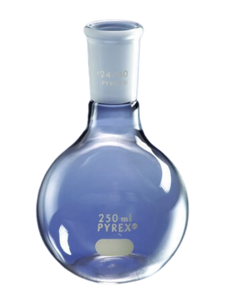Imagen de Balón con Fondo Plano 500ml con Junta 24/40 Corning