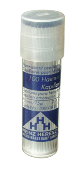 Imagen de Pack de 100 Capilares sin Heparina Heinz Herenz