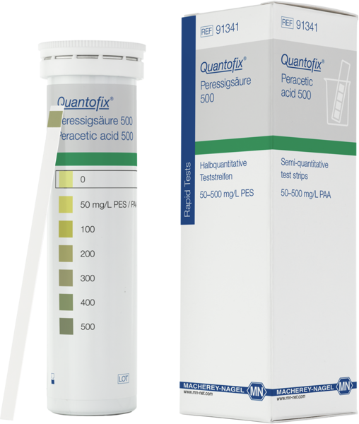 Imagen de Tiras para Determinación de Ácido Peracético 500 Quantofix