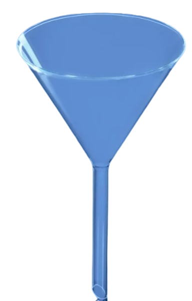 Imagen de Embudo de Vidrio Grande DIN/ISO y USP Glassco (x10)