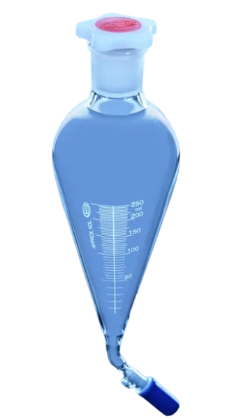Imagen de Embudo Separador 1L Graduado con Válvula Aguja Glassco