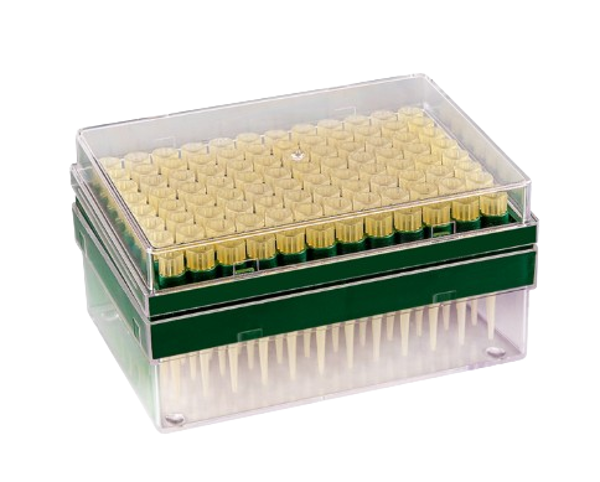 Imagen de Rack x 96 Tips Amarillos para Micropipeta 0-200 ul FL Medical