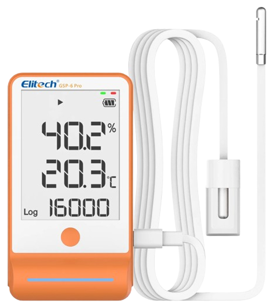 Imagen de Datalogger de Temperatura y Humedad con Sonda Glicol Elitech