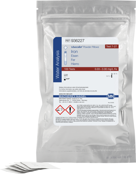 Imagen de Reactivos VISOCOLOR Powder Pillows Hierro 0.03–3.00 mg/L