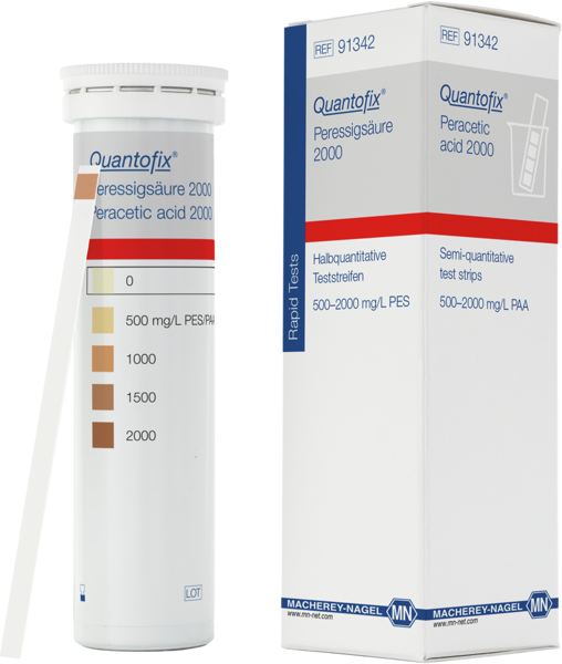 Imagen de Tiras para Determinación de Ácido Peracético 2000 Quantofix
