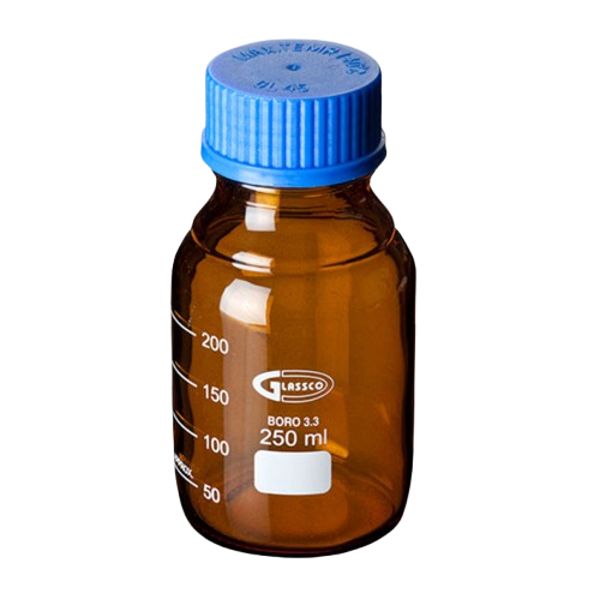 Imagen de Frasco Ámbar 500 ml con Tapa Rosca Glassco