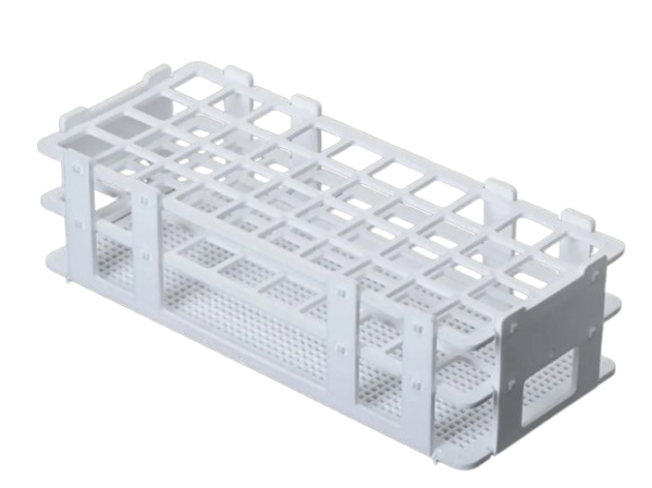 Imagen de Gradilla Desarmable de Plástico para 90 Tubos 13mm Glassco (x6)