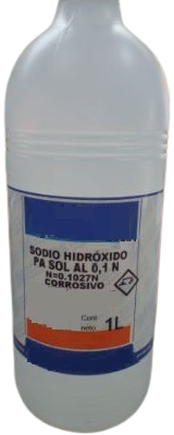Sodio de Hidróxido PA Solución al 0,1 N 1L