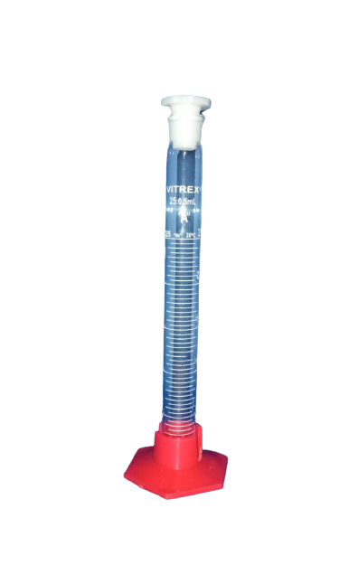 Pack de 3 Probetas Graduadas 5 mL con Tapón Tolerancia 0,05 Clase &quot;A&quot;