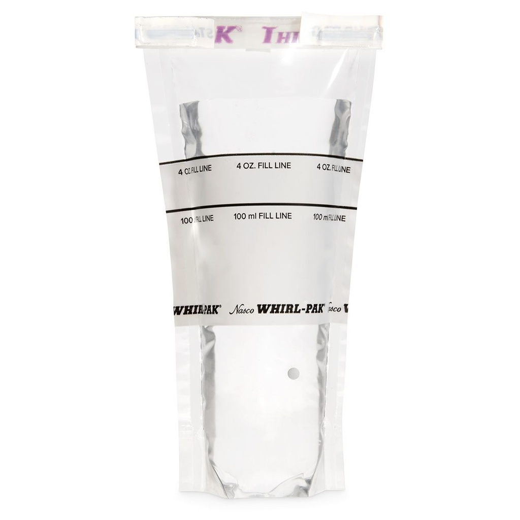 Bolsa Estéril Autosostenible 100ml con Tiosulfato Whirl-Pak