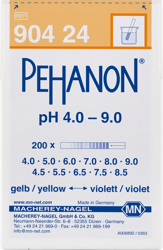 Tiras de pH 4.0-9.0 Macherey-Nagel - PEHANON