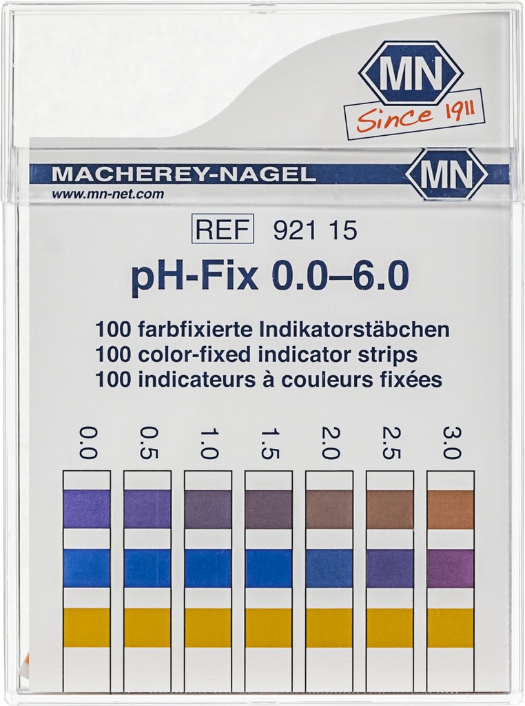 Tiras Indicadoras de pH Macherey-Nagel - 0.0-6.0