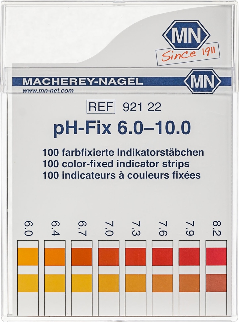 Tiras Indicadoras de pH Macherey-Nagel - 6.0-10.0