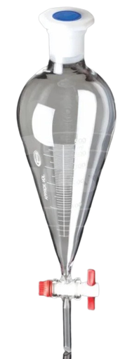 [ELE149.209.07] Embudo Separador 2L Graduado con Llave PTFE Glassco
