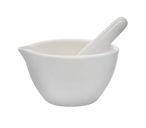 [ZL8005] Mortero de Porcelana con Mano