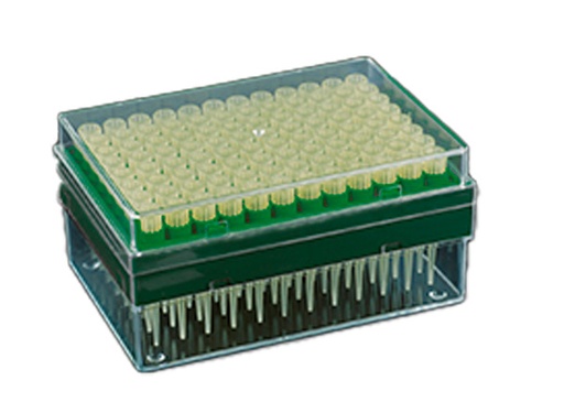 [ELE28084R96] Rack x 96 Tips Amarillos para Micropipeta 0-200 ul Socorex