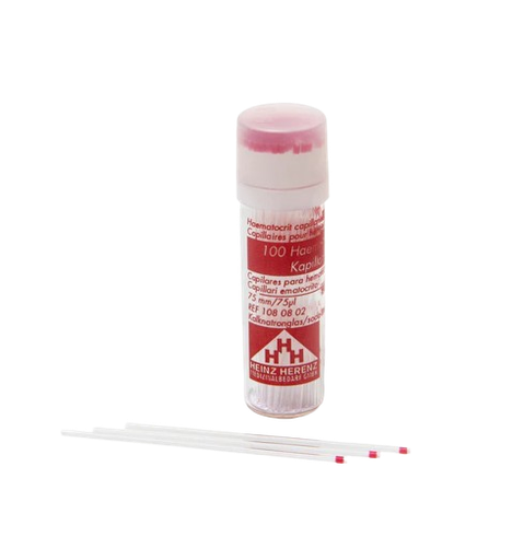 [ELE1080802] Pack de 100 Capilares Heparinizados Heinz Herenz