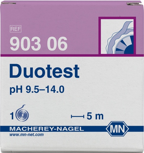 [90306] Tiras de pH 9.5-14.0 Macherey-Nagel - Duotest 