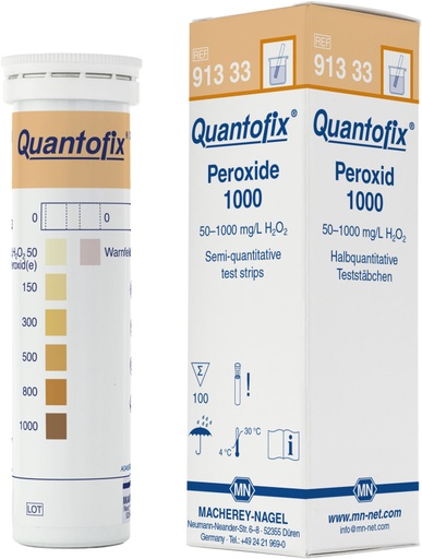 [91333] Tiras para Determinación de Peróxido 1000 Quantofix