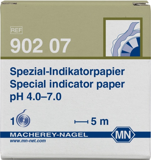 [90207] Papel PH Rango 4.0-7.0 Rollo Original Macherey-Nagel 