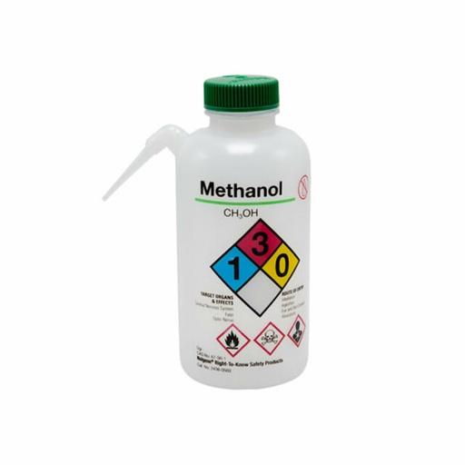 [2436-0503] Piseta LDPE para Metanol Etiqueta Verde Nalge-Nunc 