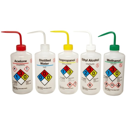 [2425-0500] Pisetas LDPE Kit ACET/ALC/MET/ISOP Nalge-Nunc