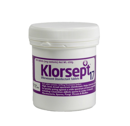 [4-11-036] Tabletas Desinfectantes de Cloro Klorsept 17 