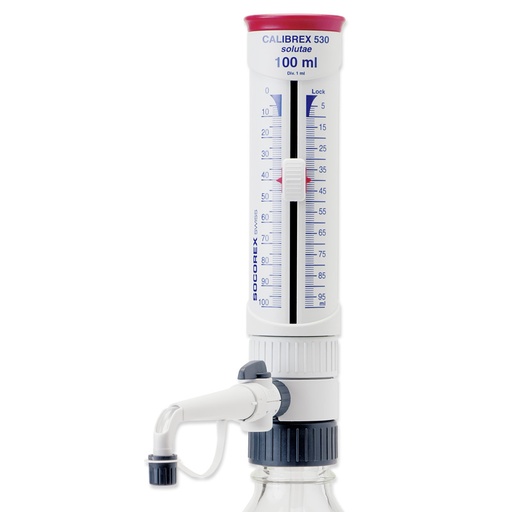 [ELE530.025FC] Dispensador Calibrex 2.5-25ml con Llave Socorex - Solutae